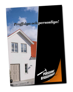 Perssons byggservice broschyr